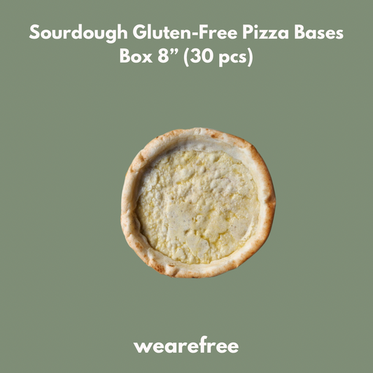 30 Bases 8” Sourdough Gluten-Free Pizza Box